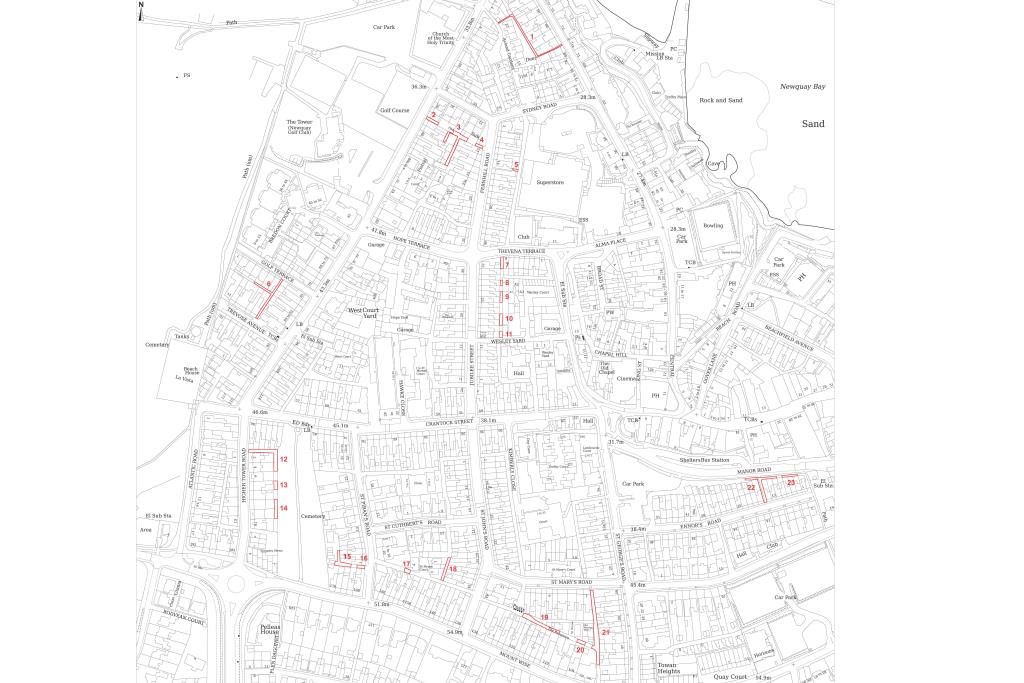 Lot: 47 - TWENTY-THREE PARCELS OF LAND IN THE VICINITY OF NEWQUAY TOWN CENTRE - Twenty-Three parcels of land